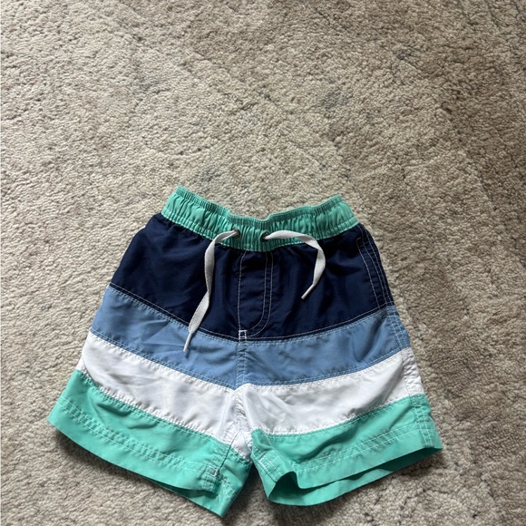 Hanna Andersson Sunblock Swim Trunks 3T Tidepool Multi - Picture 1 of 3
